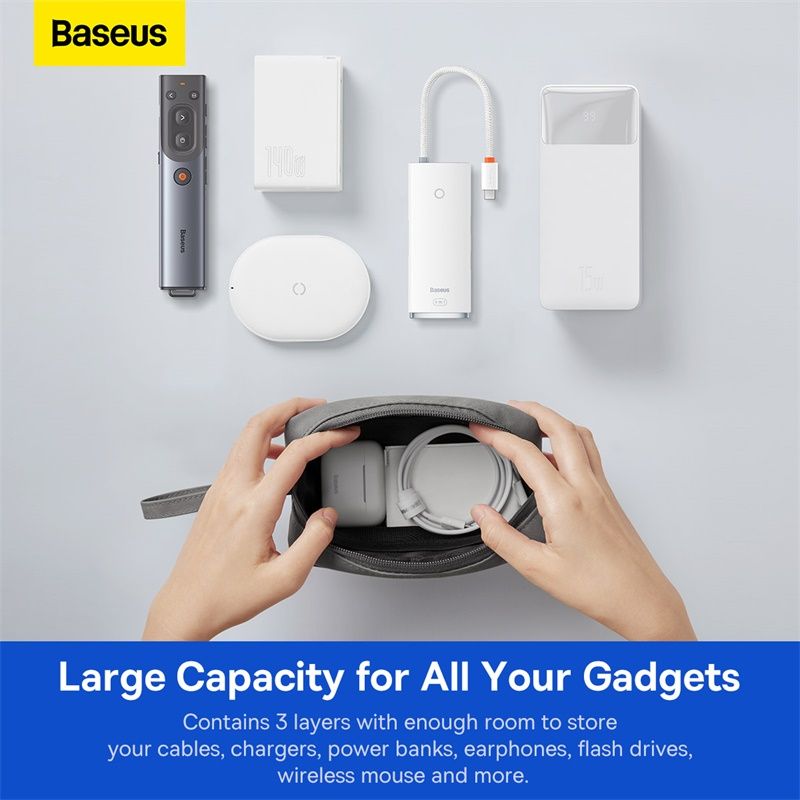 Сумка для гаджетів Baseus EasyJourney Series Storage Bag, Dark Gray
