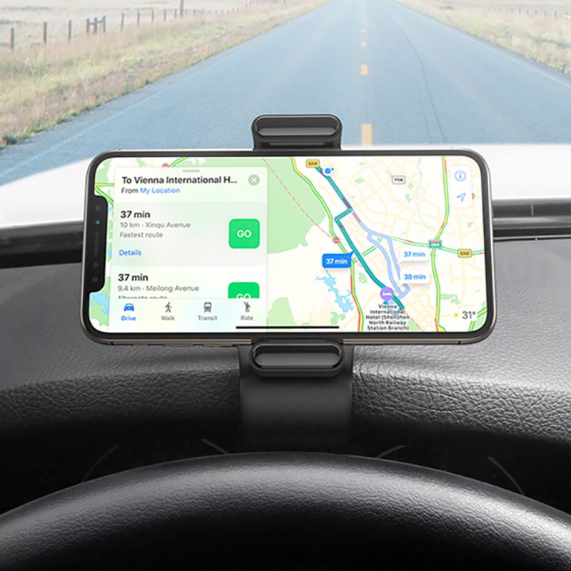 Автотримач для телефона UGREEN LP189 Dashboard Snap Clip Phone Holder Black
