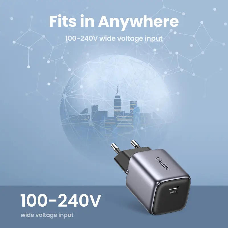 Мережевий зарядний пристрій UGREEN CD318 Nexode mini 20W Charger EU (UGR-90664)