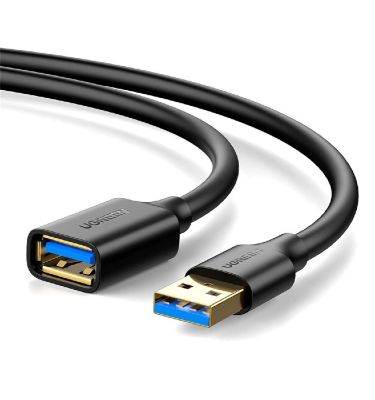 Подовжувач UGREEN US129 USB 3.0 Extension Male Cable 1m (Black) (UGR-10368)