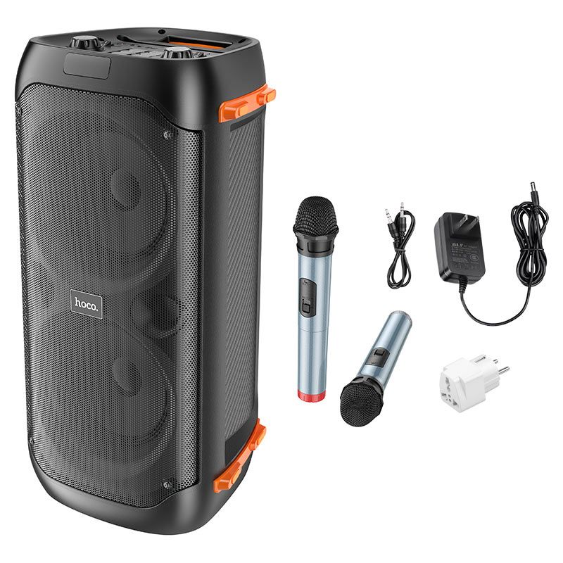 Портативна колонка HOCO BS53 Manhattan wireless dual mic outdoor BT speaker Black