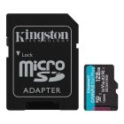 Карта пам'яті microSDXC (UHS-1 U3) Kingston Canvas Go! Plus 128Gb class 10 A2 V30 (R200MB/s) (adapter SD)