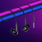Навушники BOROFONE BM100 Pro Fuente universal earphones with microphone Black