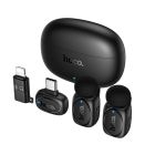 Бездротова мікрофонна система HOCO L19 Graceful wireless microphone(iP/Type-C) Black