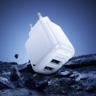Мережевий зарядний пристрій з кабелем BOROFONE BAS41A Potential dual-port charger set(Micro) White