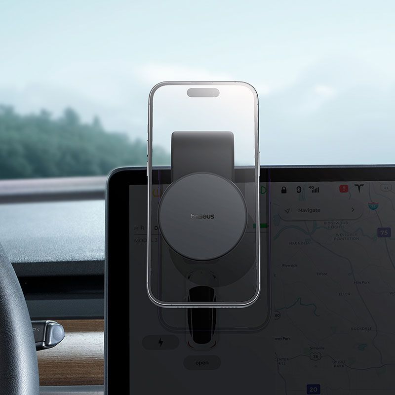 Автотримач для телефона Baseus PrimeTrip C02 Air Magnetic Car Mount Stick-on Type Cluster Black