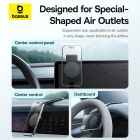 Автотримач для телефона Baseus PrimeTrip C02 Air Magnetic Car Mount Stick-on Type Cluster Black