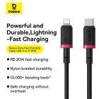 Кабель Baseus Dura Series Fast Charging Cable Type-C to iP 20W 1m Grey+Black
