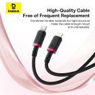 Кабель Baseus Dura Series Fast Charging Cable Type-C to iP 20W 1m Grey+Black