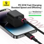 Кабель Baseus Dura Series Fast Charging Cable Type-C to iP 20W 1m Grey+Black