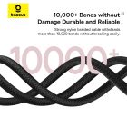 Кабель Baseus Dura Series Fast Charging Cable Type-C to iP 20W 1m Grey+Black