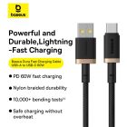 Кабель Baseus Dura Series Fast Charging Cable USB to Type-C 60W 1m Gold+Black