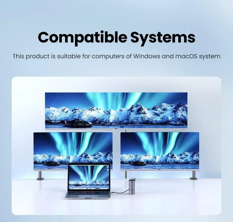 USB-хаб Ugreen USB-C Multifunctional Docking Station(13-in-1)