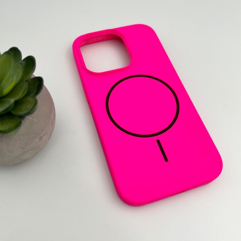 Чохол для смартфона Cosmic Silicone Case Magnetic for Apple iPhone 15 Pro Max 52,Shiny Pink