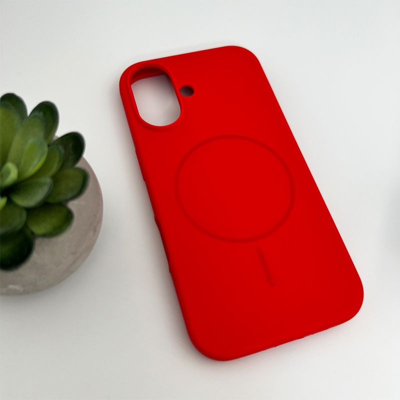 Чохол для смартфона Cosmic Silicone Case Magnetic for Apple iPhone 16 14,Red
