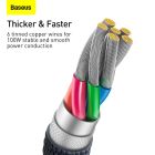 Кабель Baseus Crystal Shine Series Fast Charging Data Cable USB to Type-C 100W 2m Black