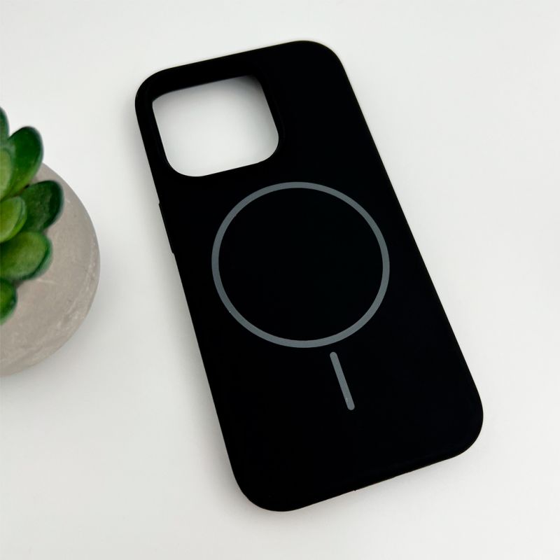 Чохол для смартфона Cosmic Silicone Case Magnetic for Apple iPhone 16 Pro Max 18,Black