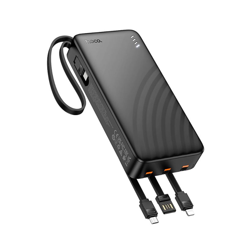 Зовнішній акумулятор HOCO J146A Night tide power bank with 4 cables(20000mAh)