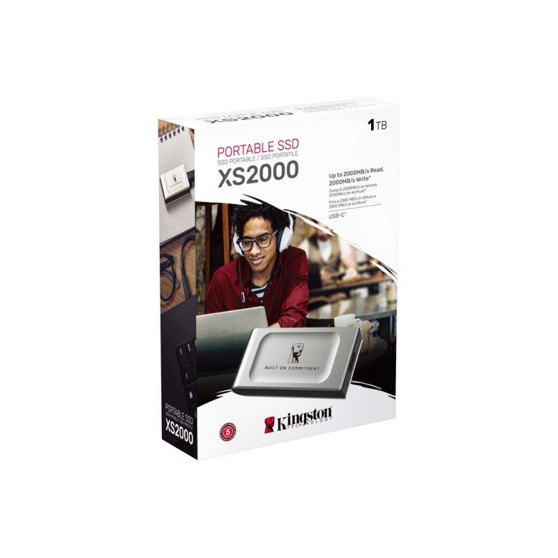 Портативний SSD Kingston XS2000 BOC 1TB USB 3.2 Gen2 (2x2) Type-C  3D NAND
