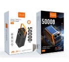 Зовнішній акумулятор WUW TUGII-Y105 （PD22.5W quick charge) 50000mAh Black
