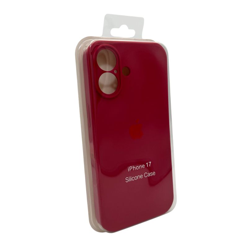 Чохол для смартфона Silicone Full Case AA Camera Protect for Apple iPhone 17 21,Rose Red