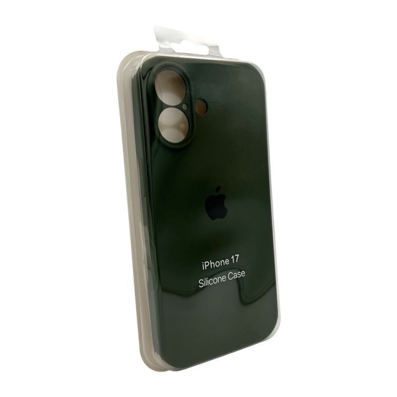 Чохол для смартфона Silicone Full Case AA Camera Protect for Apple iPhone 17 31,Dark Green