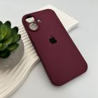 Чохол для смартфона Silicone Full Case AA Camera Protect for Apple iPhone 17 35,Maroon