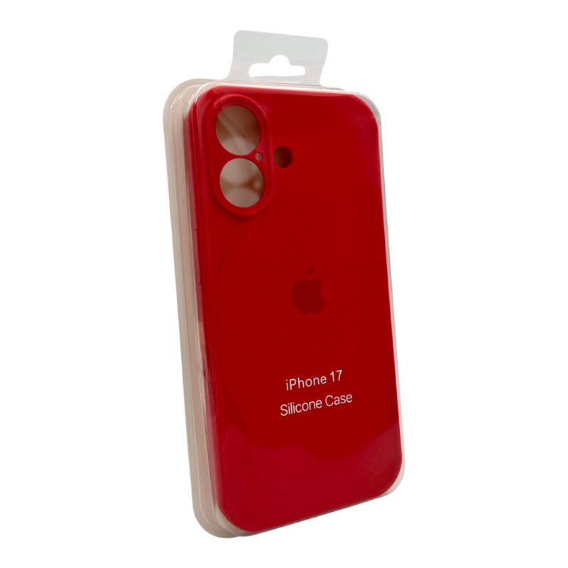 Чохол для смартфона Silicone Full Case AA Camera Protect for Apple iPhone 17 43,Berry Red