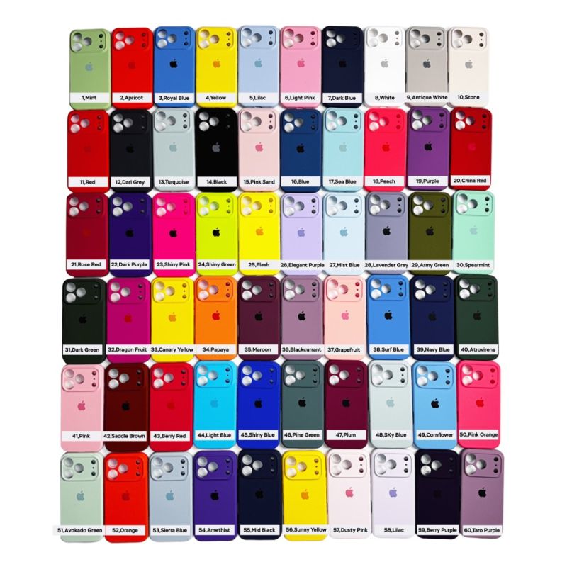 Чохол для смартфона Silicone Full Case AA Camera Protect for Apple iPhone 17 Pro 14,Black
