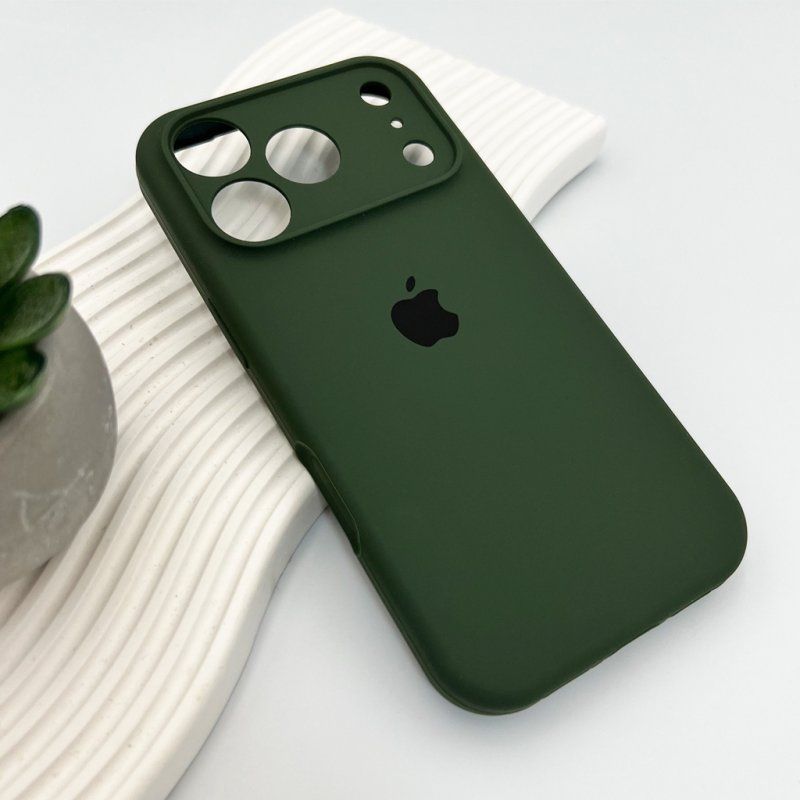 Чохол для смартфона Silicone Full Case AA Camera Protect for Apple iPhone 17 Pro 31,Dark Green