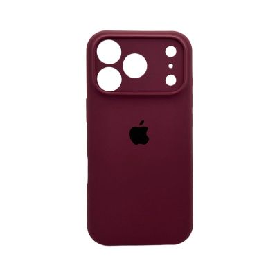 Чохол для смартфона Silicone Full Case AA Camera Protect for Apple iPhone 17 Pro 35,Maroon