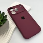 Чохол для смартфона Silicone Full Case AA Camera Protect for Apple iPhone 17 Pro 35,Maroon