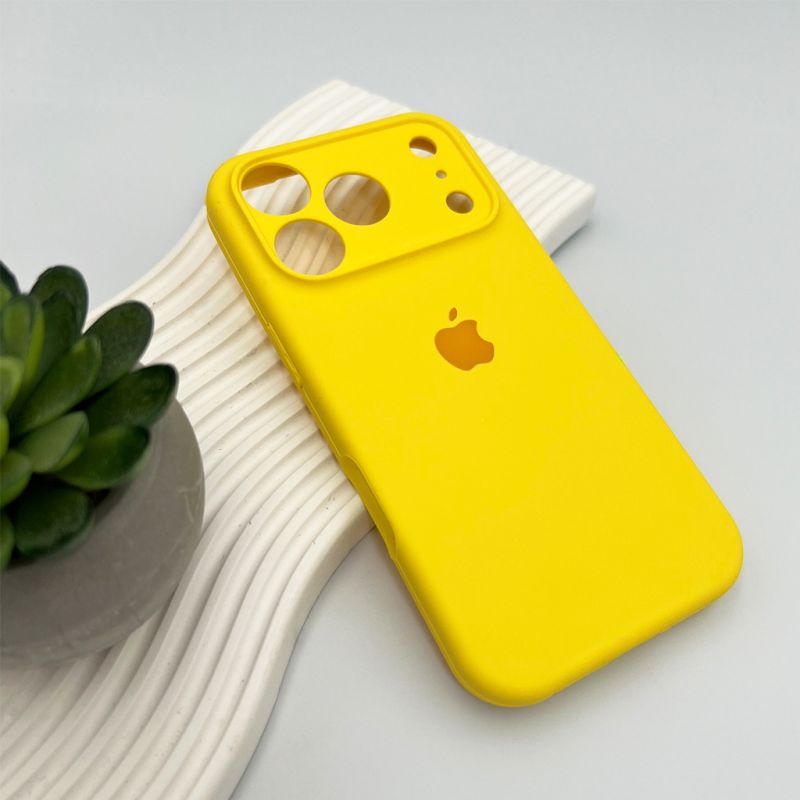 Чохол для смартфона Silicone Full Case AA Camera Protect for Apple iPhone 17 Pro 56,Sunny Yellow