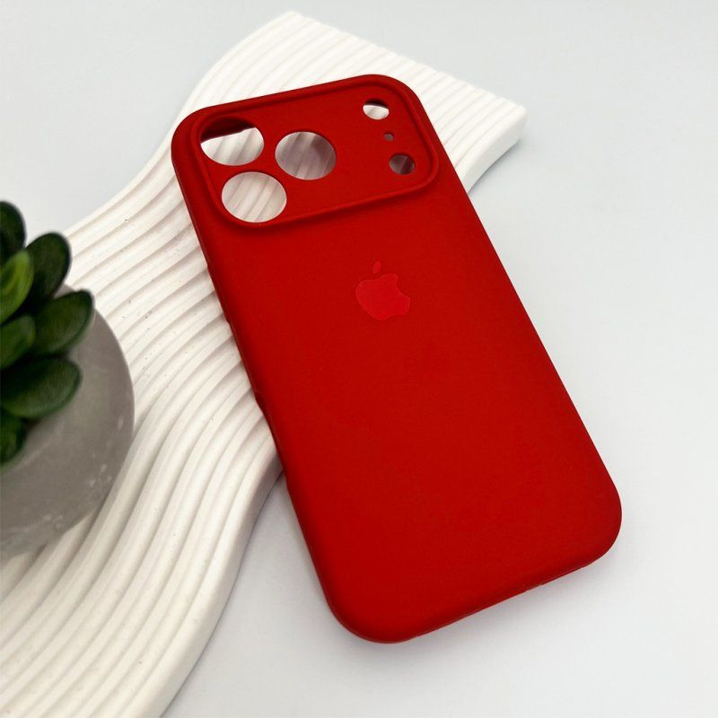 Чохол для смартфона Silicone Full Case AA Camera Protect for Apple iPhone 17 Pro Max 20,China Red