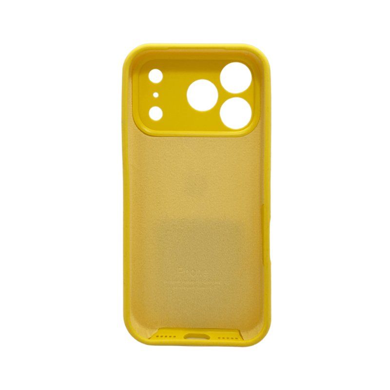 Чохол для смартфона Silicone Full Case AA Camera Protect for Apple iPhone 17 Pro Max 33,Canary Yellow