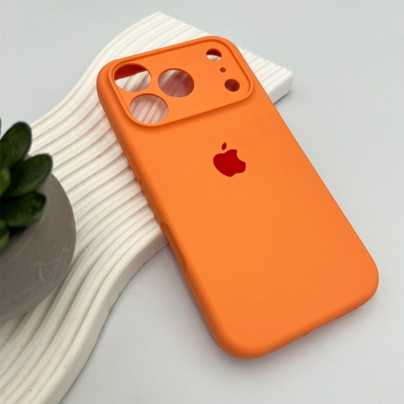 Чохол для смартфона Silicone Full Case AA Camera Protect for Apple iPhone 17 Pro Max 34,Papaya
