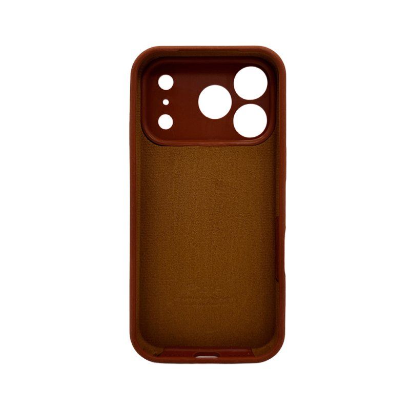 Чохол для смартфона Silicone Full Case AA Camera Protect for Apple iPhone 17 Pro Max 42,Saddle Brown