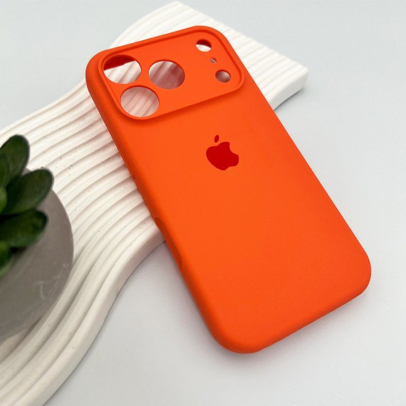 Чохол для смартфона Silicone Full Case AA Camera Protect for Apple iPhone 17 Pro Max 52,Orange