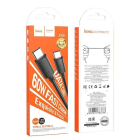 Кабель HOCO X88 Gratified 60W charging data cable for Type-C to Type-C Black