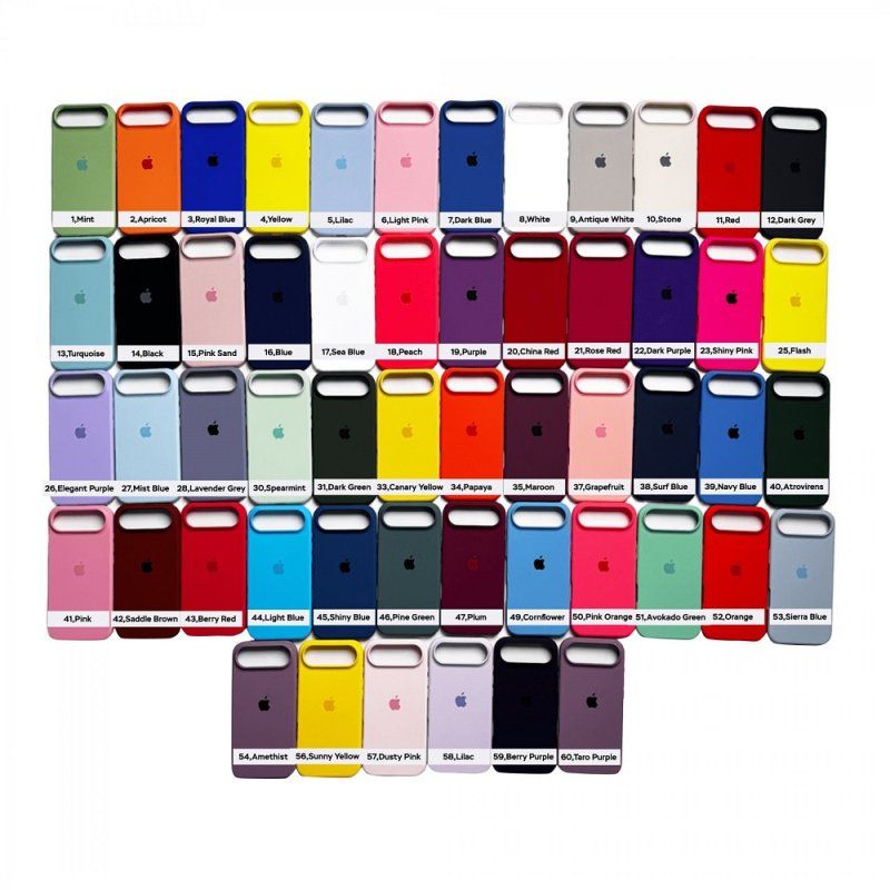 Чохол для смартфона Silicone Full Case AA Open Cam for Apple iPhone 17 12,Darl Grey