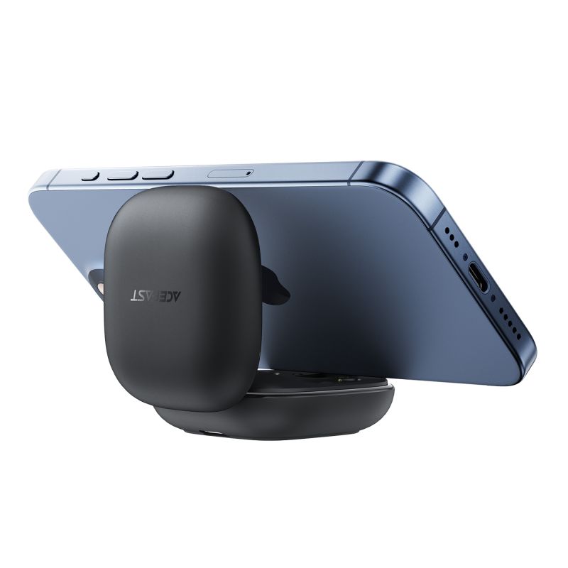 Бездротові навушники ACEFAST W4 true wireless earbuds with phone stand Black