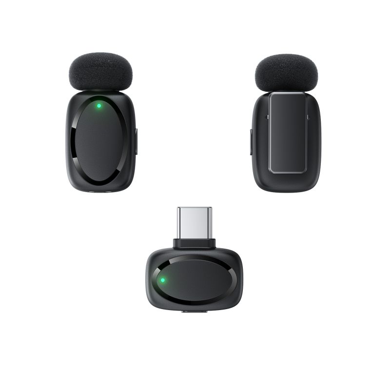 Бездротова мікрофонна система ACEFAST R2 dual-mic (Type-C) Black
