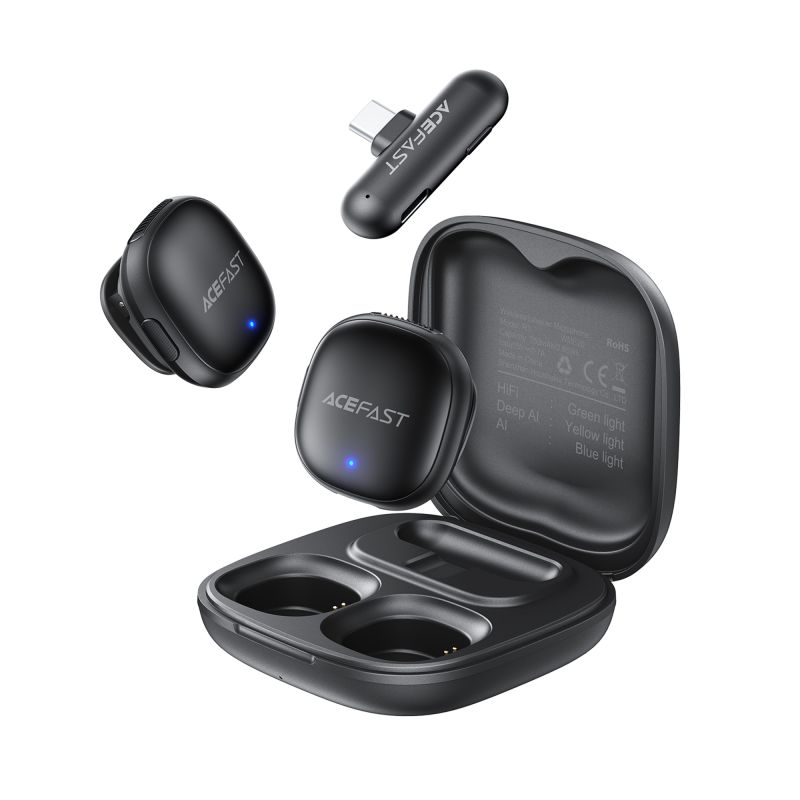 Бездротова мікрофонна система ACEFAST R1 dual-mic (Type-C) Black