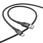 Кабель Hoco X72 Creator silicone charging data cable for Type-C Black