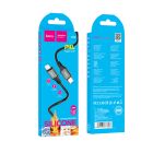 Кабель Hoco X86 iP Spear PD silicone charging data cable Black