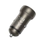 Автомобільний зарядний пристрій BOROFONE BZ32A Fresh PD30W+QC3.0 car charger metal gray