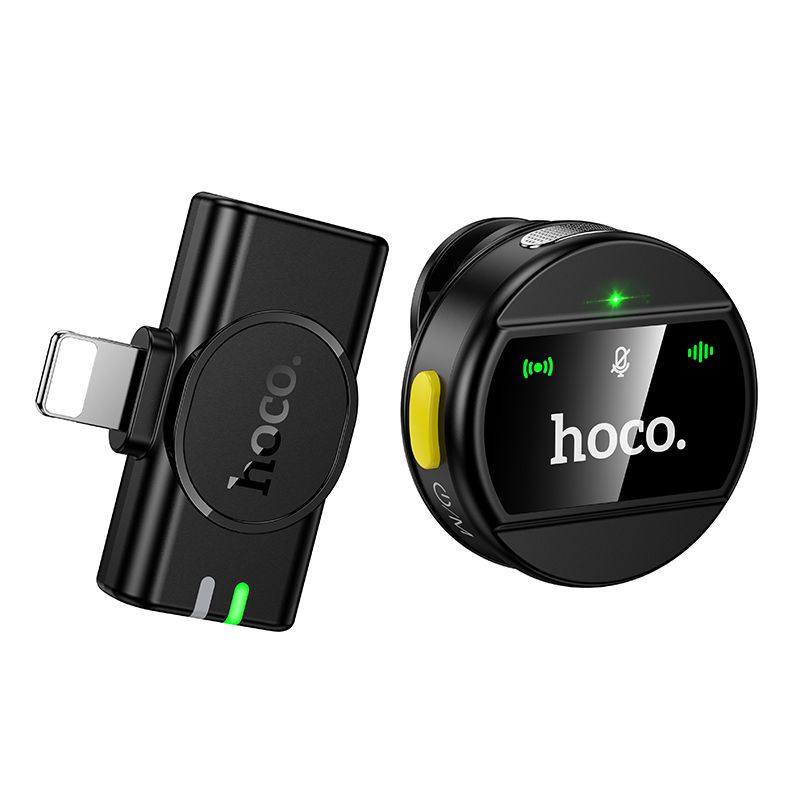 Бездротова мікрофонна система HOCO L21 Charm wireless microphone iP Black