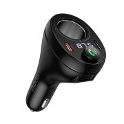 АЗП з FM-модулятором HOCO E88 Star 35W(2C) cigarette lighter car BT FM transmitter Black