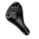 АЗП з FM-модулятором HOCO E88 Star 35W(2C) cigarette lighter car BT FM transmitter Black