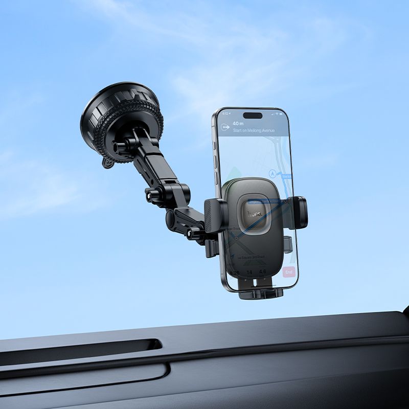 Автотримач для телефона HOCO H89 Crown large suction cup car holder(center console)